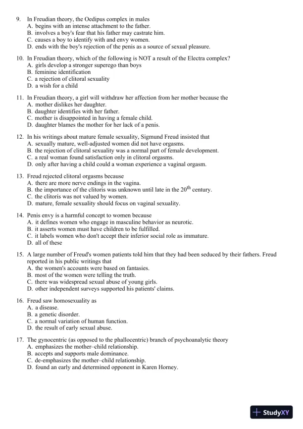 Sex and Gender 6th Edition Test Bank - Page 24 preview image