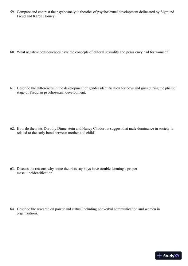 Sex and Gender 6th Edition Test Bank - Page 30 preview image
