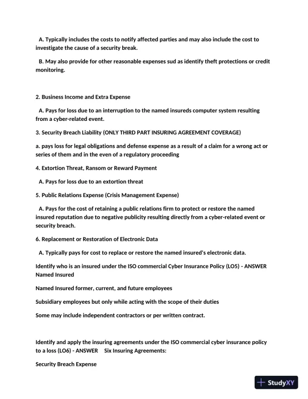 2023 CIC Commercial Multiline Exam with Answers (110 Solved Questions) - Page 7 preview image
