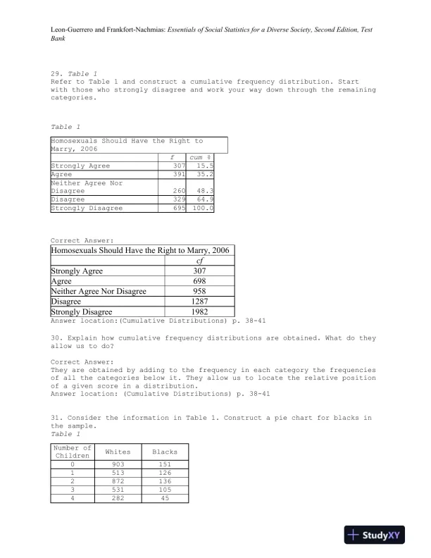 Essentials of Social Statistics for a Diverse Society Second Edition Test Bank - Page 15 preview image