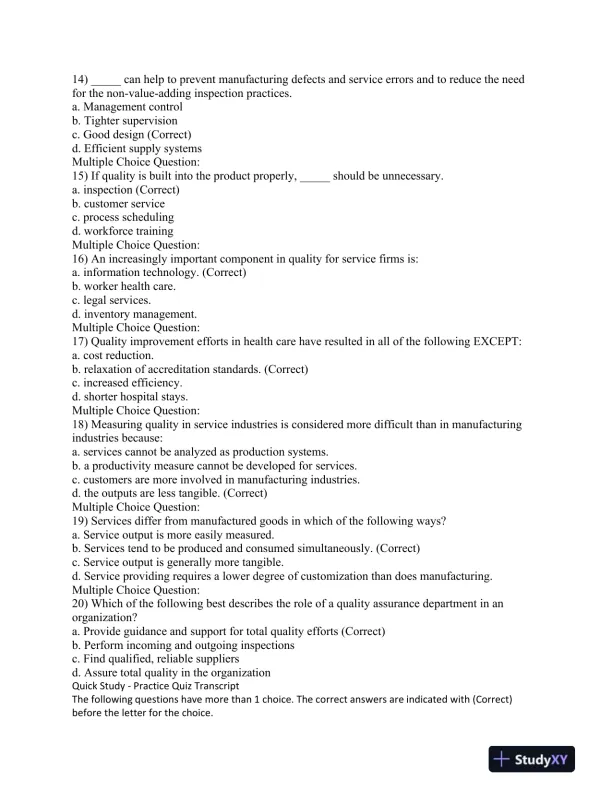 Quality Management: Key Definitions and Concepts - Page 4 preview image