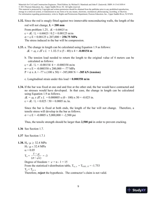 Solution Manual For Materials For Civil And Construction Engineers, 3rd Edition - Page 10 preview image