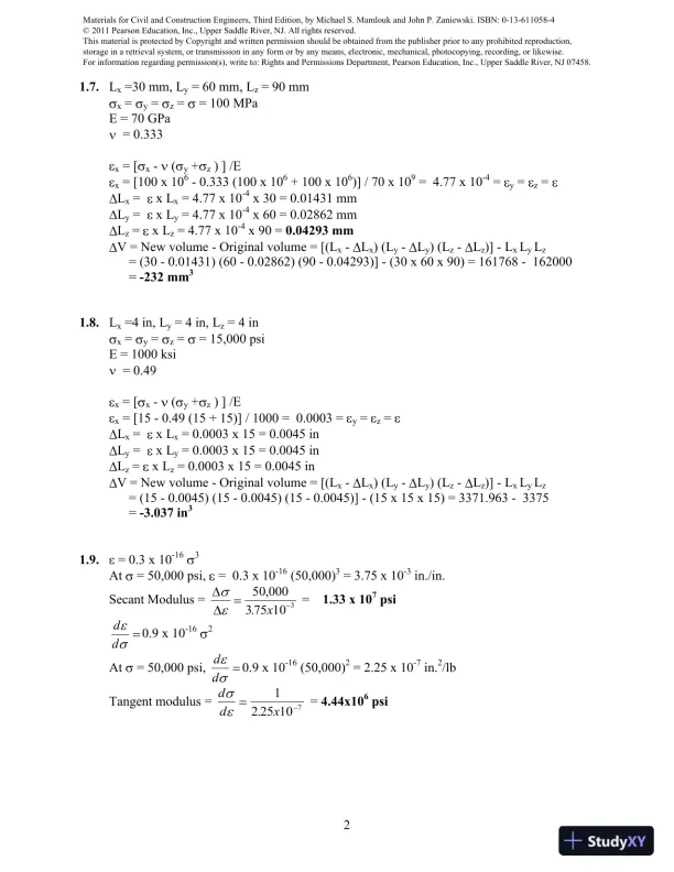 Solution Manual For Materials For Civil And Construction Engineers, 3rd Edition - Page 3 preview image