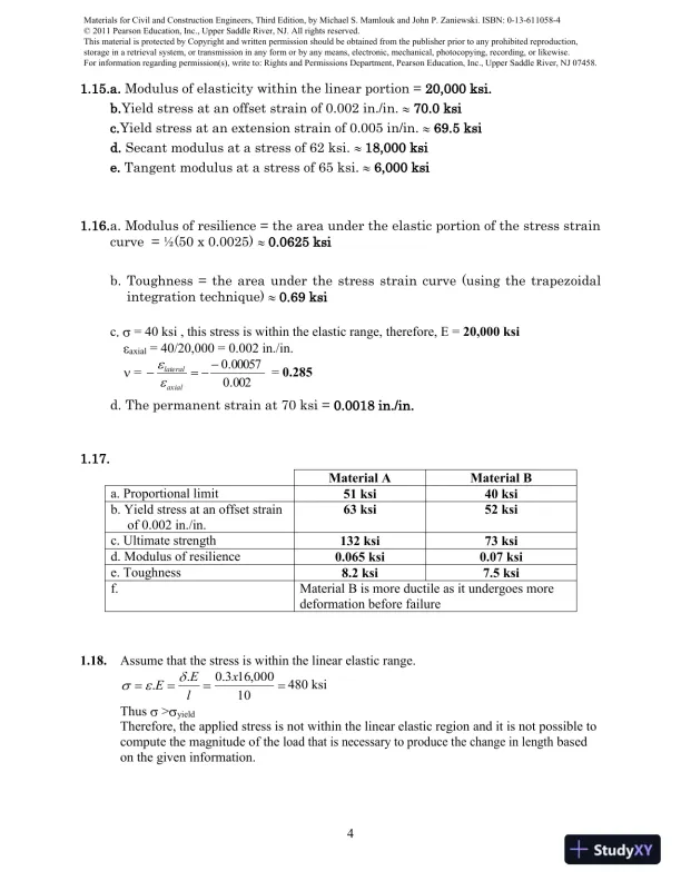Solution Manual For Materials For Civil And Construction Engineers, 3rd Edition - Page 5 preview image