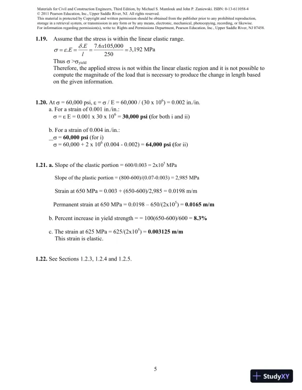 Solution Manual For Materials For Civil And Construction Engineers, 3rd Edition - Page 6 preview image