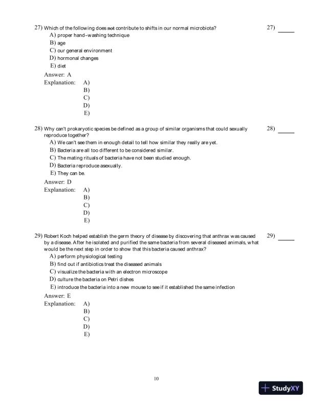 Microbiology: Basic and Clinical Principles, 1st Edition Test Bank - Page 11 preview image