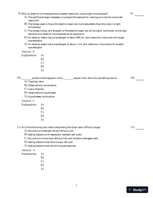 Microbiology: Basic and Clinical Principles, 1st Edition Test Bank - Page 5 preview image