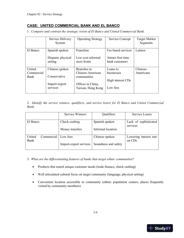 Service Management: Operations, Strategy, Information Technology, 1st Edition Solution Manual - Page 14 preview image