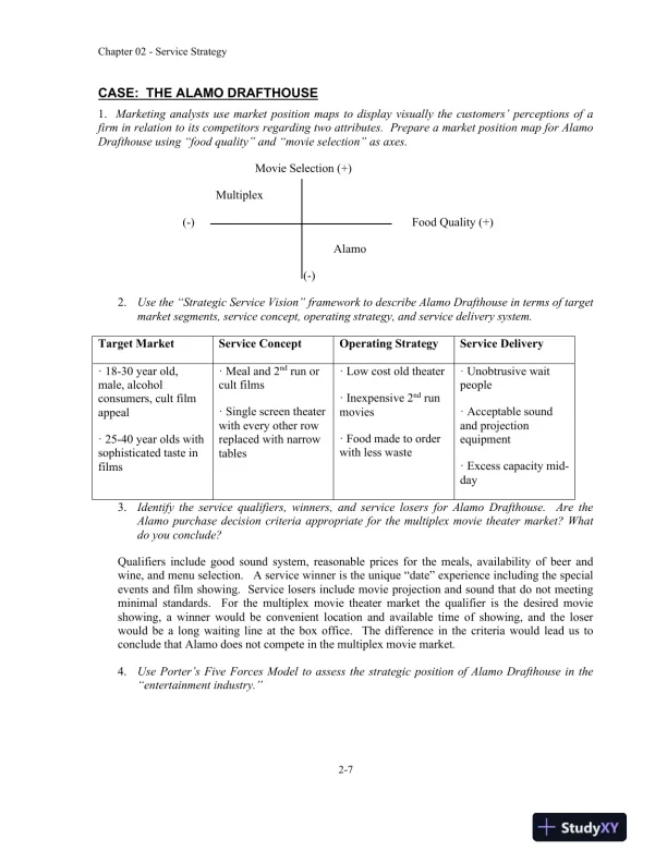 Service Management: Operations, Strategy, Information Technology, 1st Edition Solution Manual - Page 15 preview image