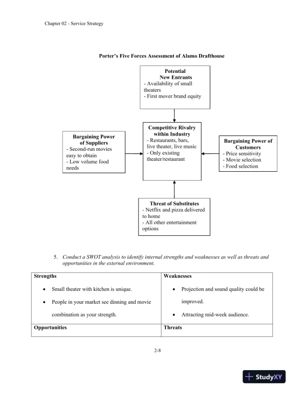 Service Management: Operations, Strategy, Information Technology, 1st Edition Solution Manual - Page 16 preview image