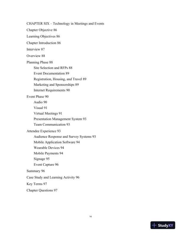 Technology Strategies for the Hospitality Industry, 3rd Edition Class Notes - Page 17 preview image