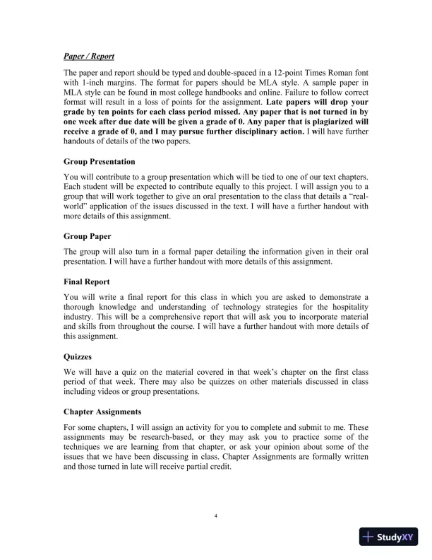 Technology Strategies for the Hospitality Industry, 3rd Edition Class Notes - Page 7 preview image