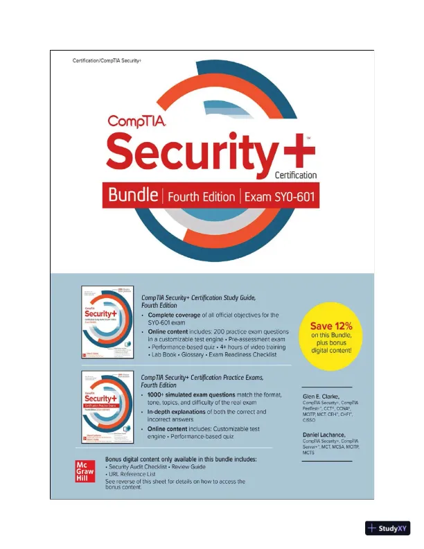 CompTIA Security+ SY0-601 Exam Certification Bundle, 4th Edition (2021) - Page 4 preview image