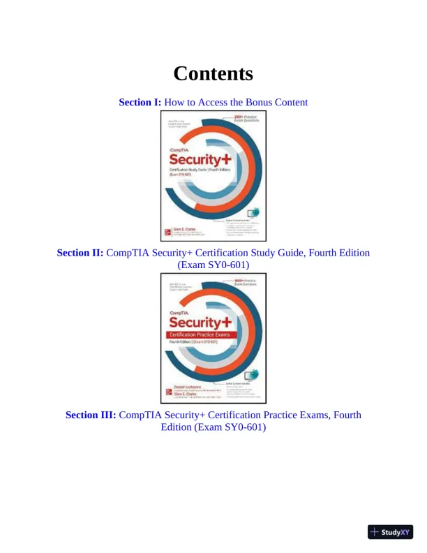 CompTIA Security+ SY0-601 Exam Certification Bundle, 4th Edition (2021) - Page 8 preview image