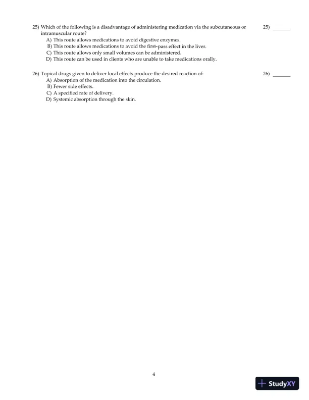 Test Bank For Core Concepts in Pharmacology, 3rd Edition - Page 14 preview image