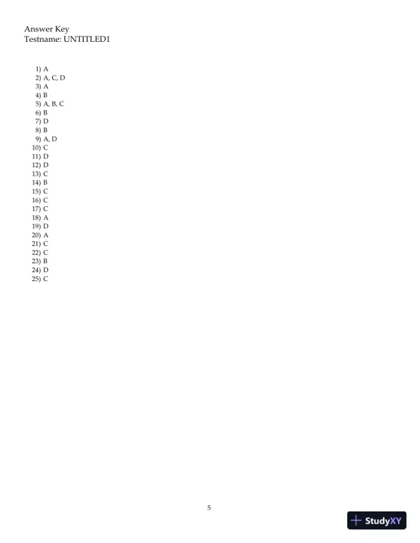 Test Bank For Core Concepts in Pharmacology, 3rd Edition - Page 6 preview image