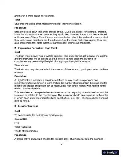 Communicating in Small Groups: Principles and Practices, 12th Edition Test Bank - Page 10 preview image
