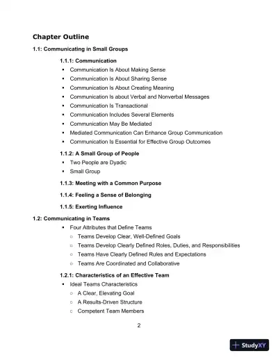 Communicating in Small Groups: Principles and Practices, 12th Edition Test Bank - Page 3 preview image