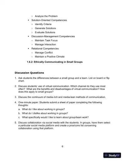 Communicating in Small Groups: Principles and Practices, 12th Edition Test Bank - Page 7 preview image