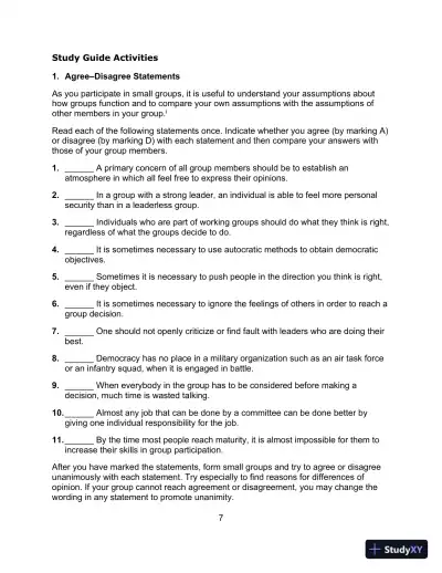 Communicating in Small Groups: Principles and Practices, 12th Edition Test Bank - Page 8 preview image