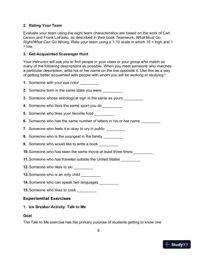 Communicating in Small Groups: Principles and Practices, 12th Edition Test Bank - Page 9 preview image