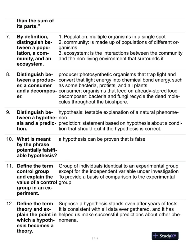 Rio Bio156 Biology Practice Exam With Answers (105 Solved Questions) - Page 3 preview image