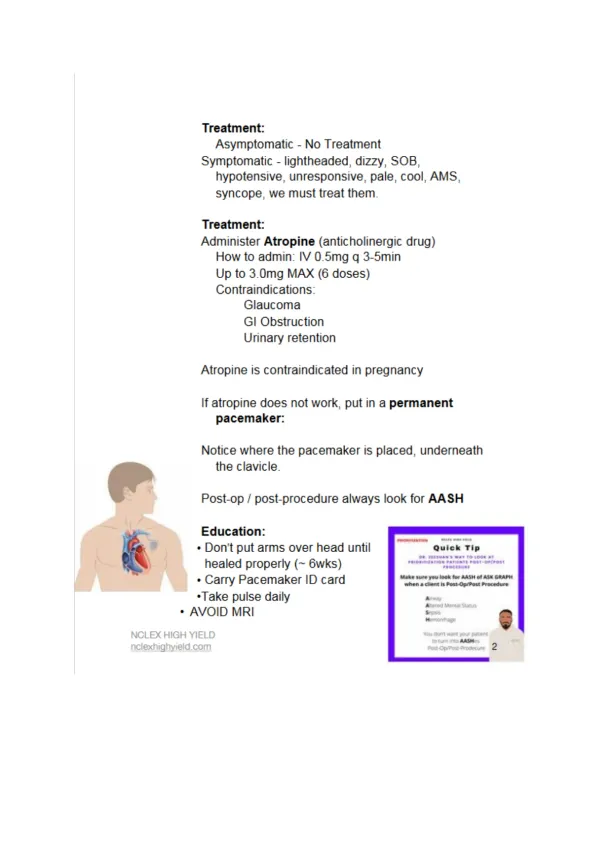 Understanding EKG Rhythms and Pacemaker Care NCLEX - Page 2 preview image