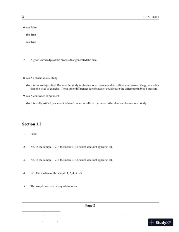 Solution Manual For Statistics For Engineers And Scientists, 4th Edition - Page 5 preview image