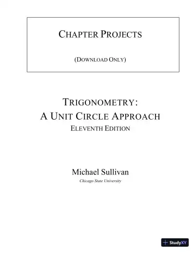 Revision Notes for Trigonometry, 11th Edition - Page 1 preview image