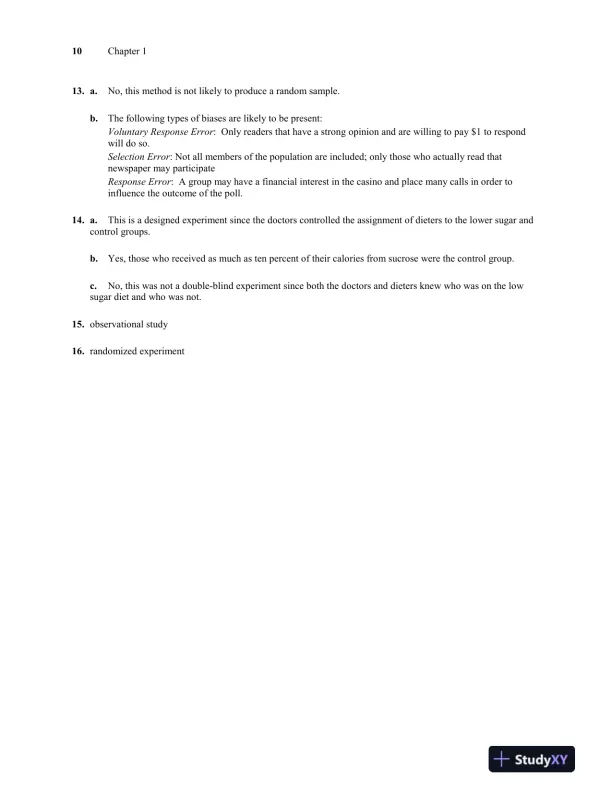 Solution Manual for Introductory Statistics, 9th Edition - Page 11 preview image