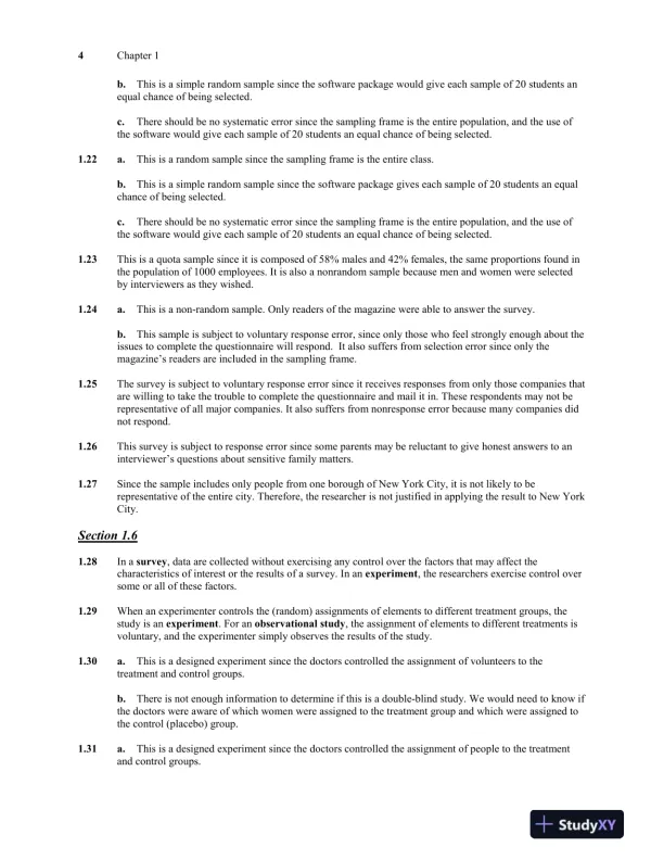 Solution Manual for Introductory Statistics, 9th Edition - Page 5 preview image