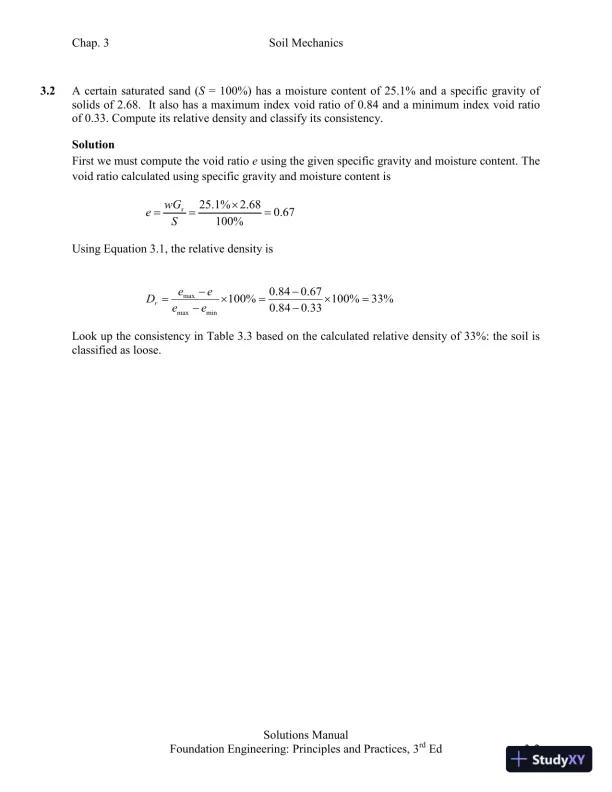 Solution Manual for Foundation Design: Principles and Practices, 3rd Edition - Page 15 preview image