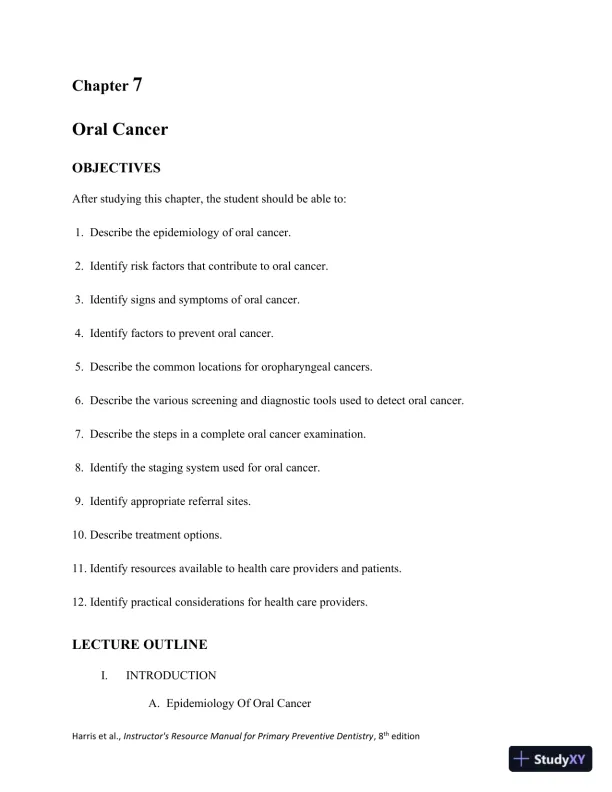 Class Notes for Primary Preventive Dentistry, 8th Edition - Page 22 preview image
