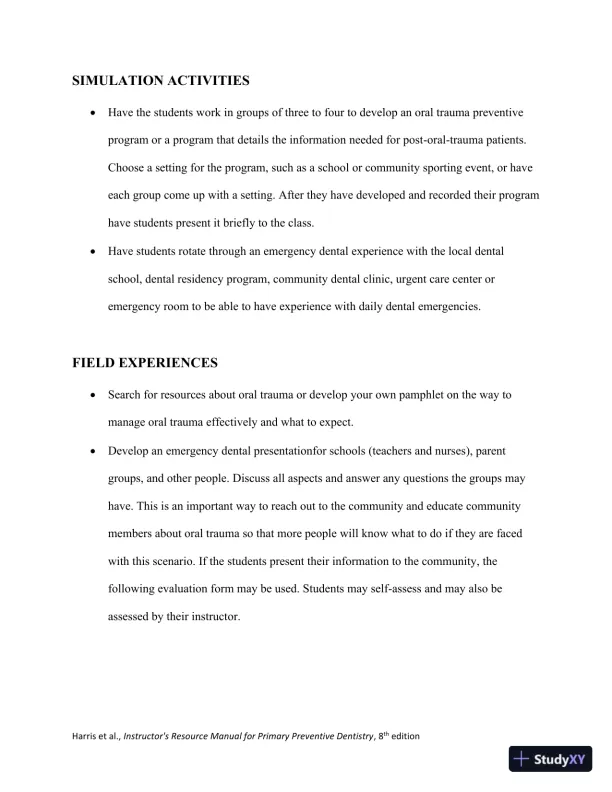 Class Notes for Primary Preventive Dentistry, 8th Edition - Page 30 preview image