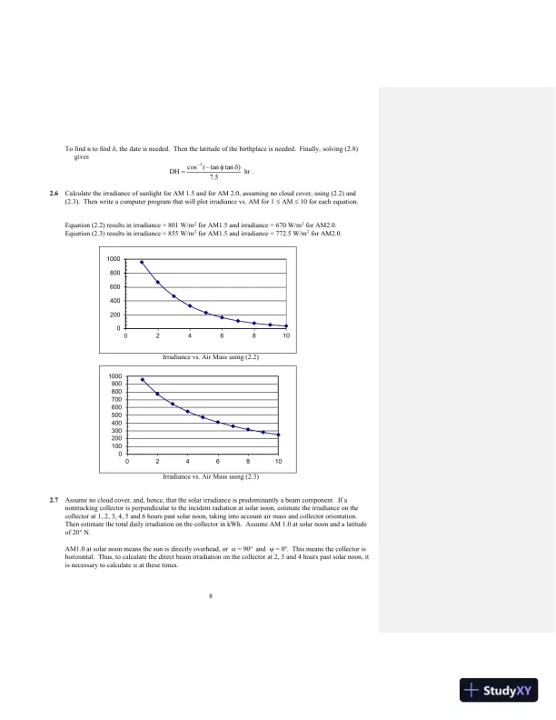 Solution Manual for Photovoltaic Systems Engineering, 4th Edition - Page 9 preview image