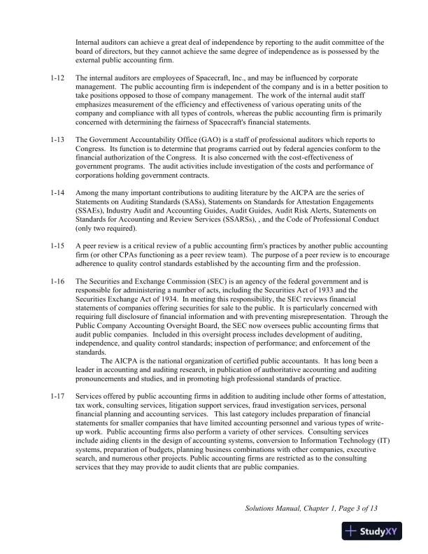 Solution Manual For Principles of Auditing and Other Assurance Services, 21st Edition - Page 4 preview image