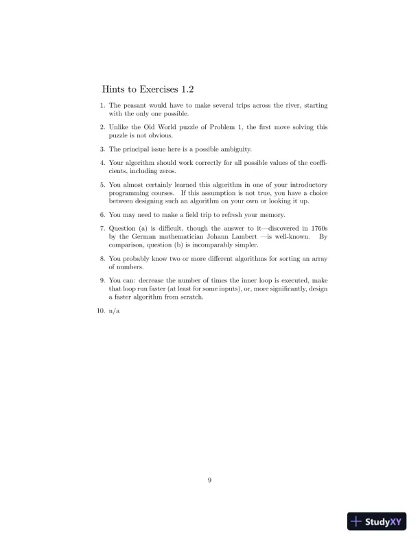 Solution Manual For Introduction To The Design And Analysis Of Algorithms, 3rd Edition - Page 10 preview image
