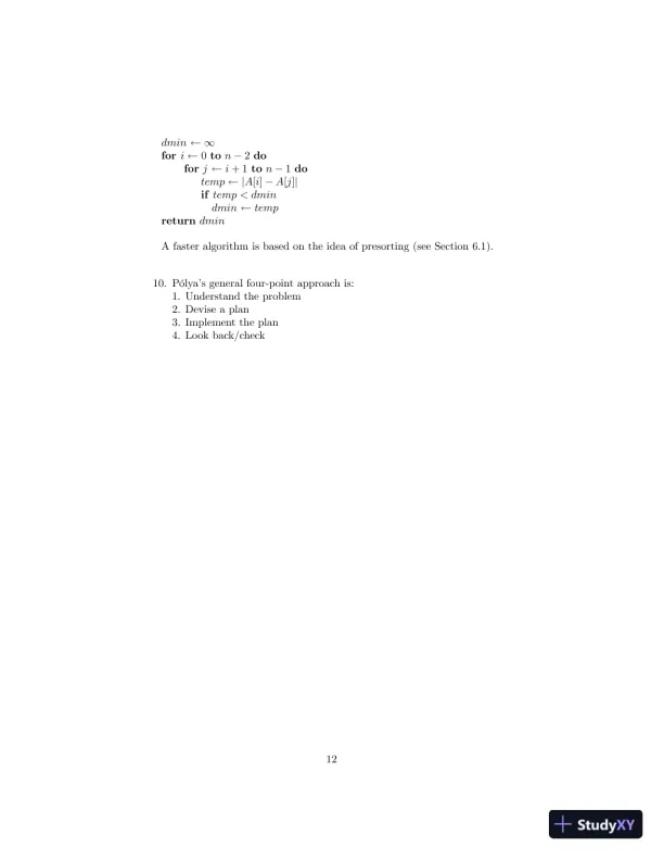 Solution Manual For Introduction To The Design And Analysis Of Algorithms, 3rd Edition - Page 13 preview image