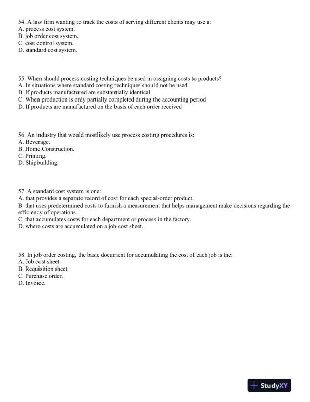 Test Bank For Principles Of Cost Accounting, 16th Edition - Page 14 preview image