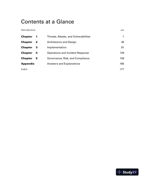 Comptia Security+ Practice Tests : exam sy0-601, 2nd Edition (2021) - Page 18 preview image