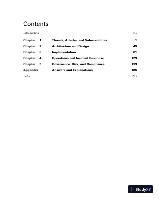 Comptia Security+ Practice Tests : exam sy0-601, 2nd Edition (2021) - Page 20 preview image