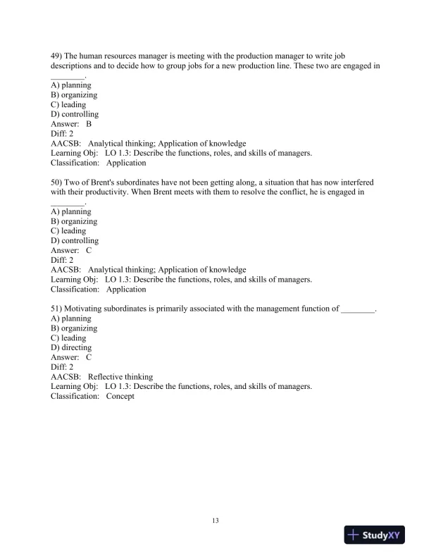Test Bank for Management, 15th Edition - Page 15 preview image