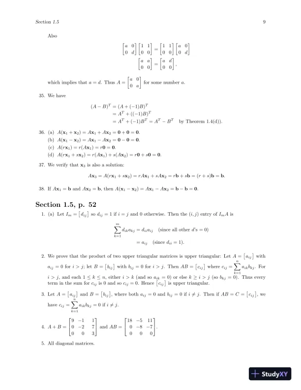 Solution Manual for Elementary Linear Algebra with Applications, 9th Edition - Page 13 preview image