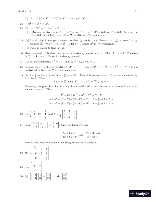 Solution Manual for Elementary Linear Algebra with Applications, 9th Edition - Page 15 preview image