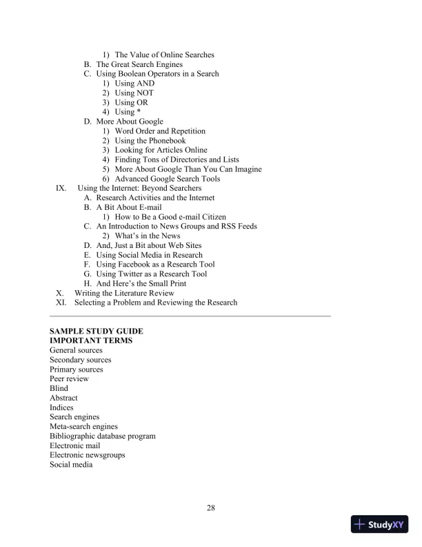 Class Notes for Exploring Research, 9th Edition - Page 11 preview image