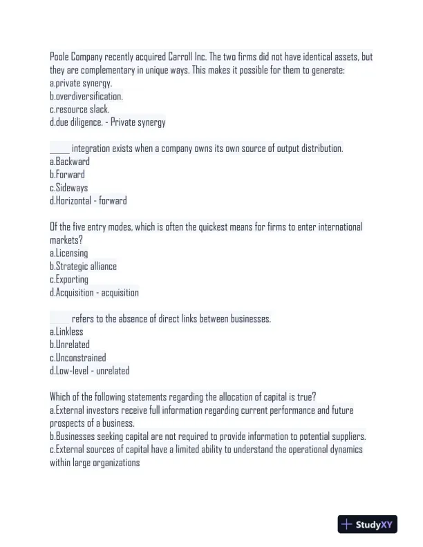 2024 WPC470 Law Final Exam With Answers (650 Solved Questions) - Page 12 preview image