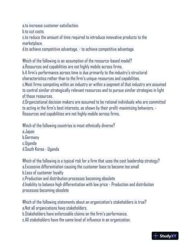 2024 WPC470 Law Final Exam With Answers (650 Solved Questions) - Page 9 preview image