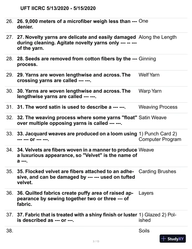 2020 UFT IICRC Practice Exam with Answers (137 Solved Questions) - Page 4 preview image