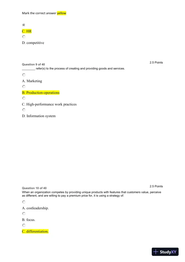 Organizational Strategy and Support Systems: A Multiple-Choice Analysis - Page 5 preview image