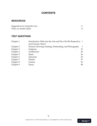 Perceiving The Arts: An Introduction To The Humanities, 11th Edition Test Bank - Page 1 preview image